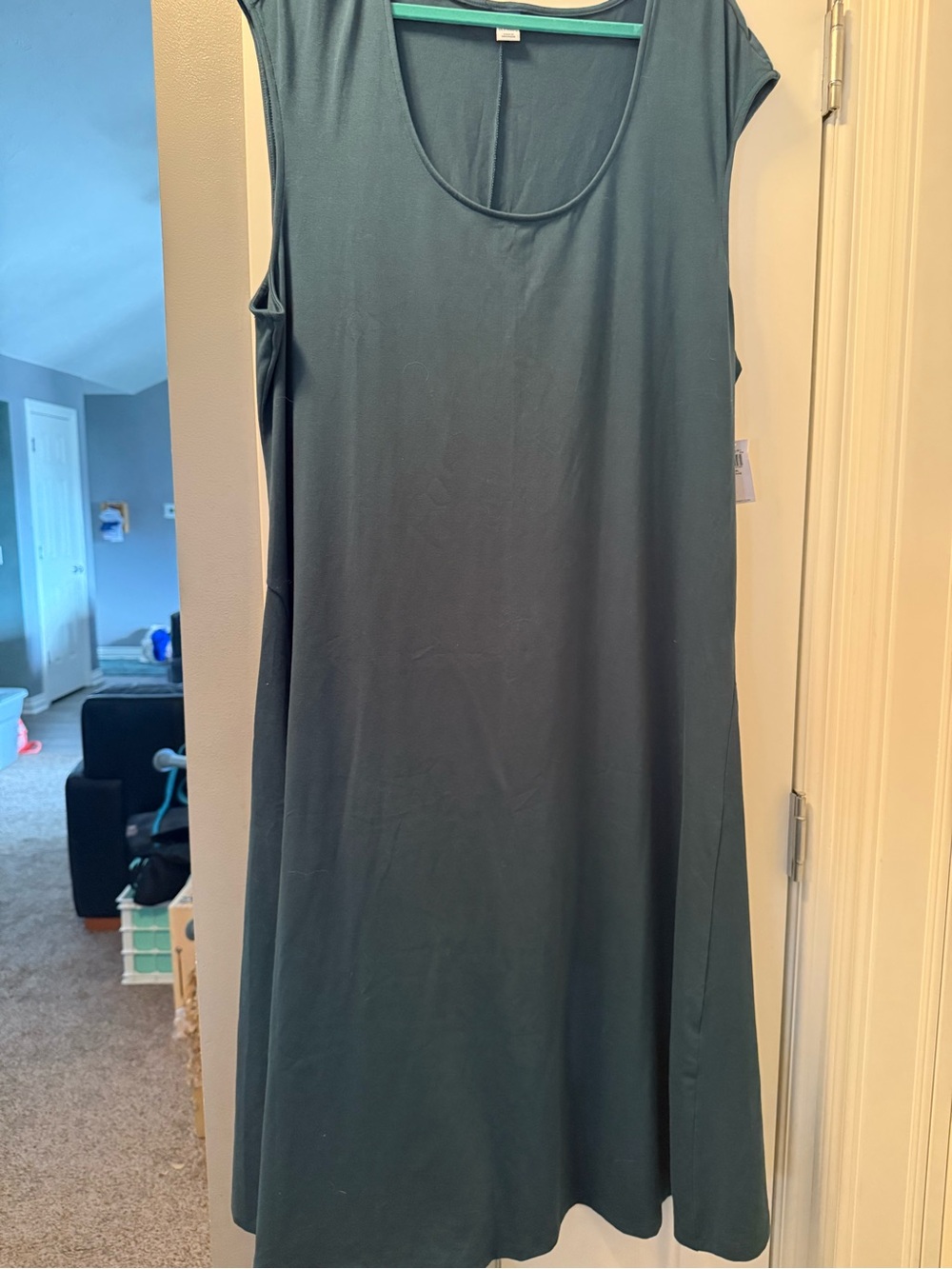 Old Navy Sleeveless Midi Dress in Teal Green
